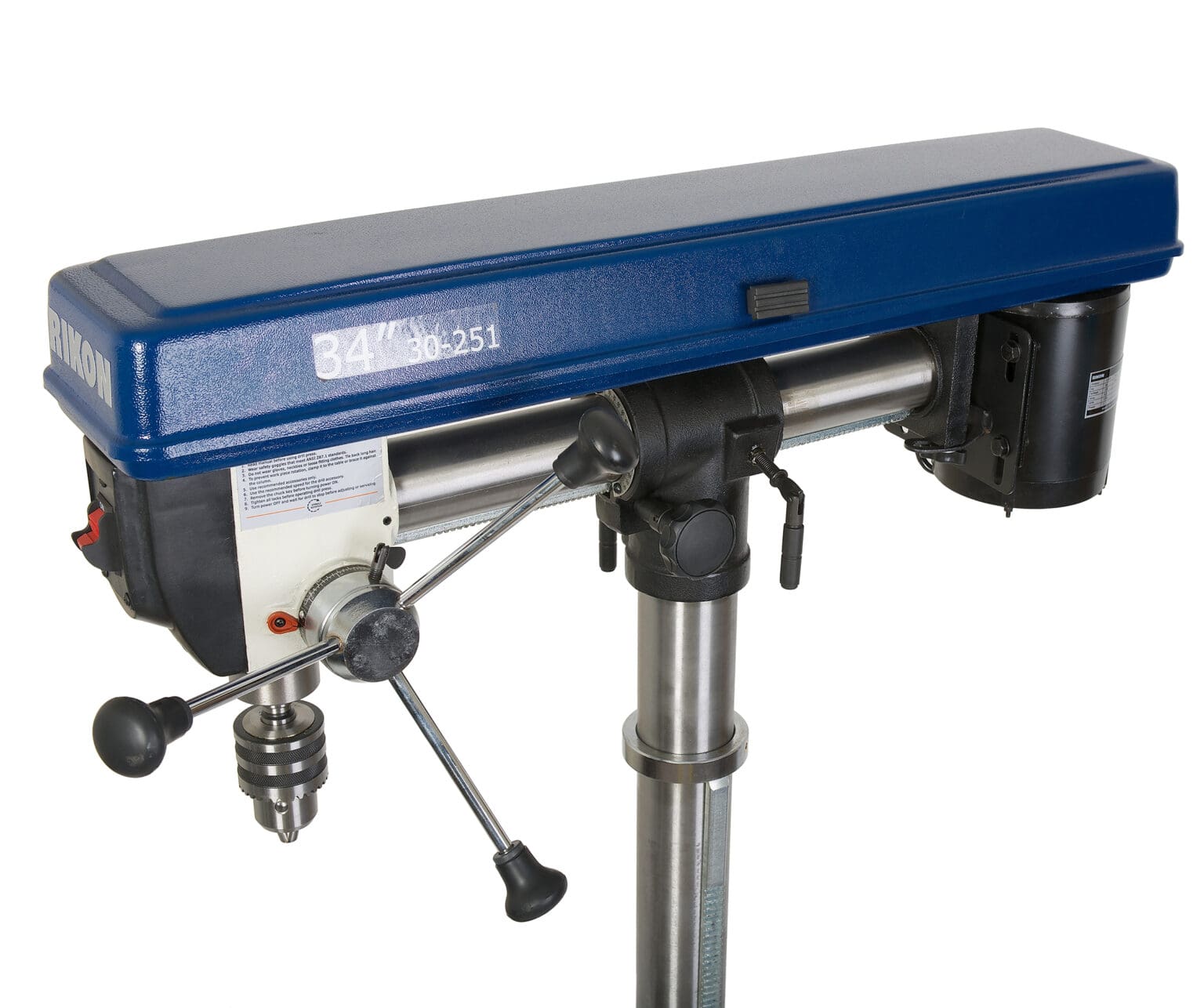 Model 30251 34" Radial Floor Drill Press Rikon Power Tools
