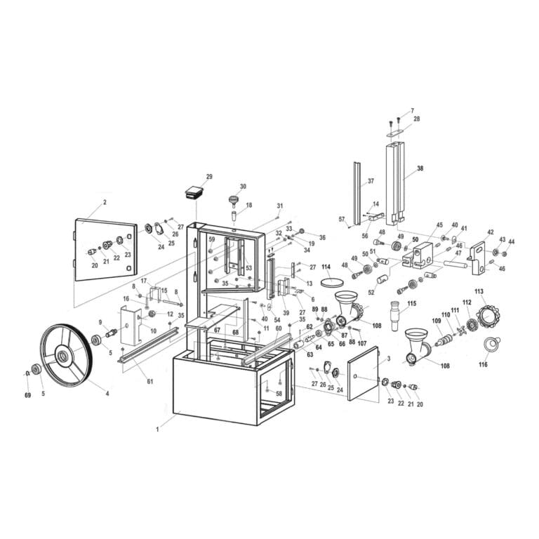 Model 10308 Meat Saw With Sliding Table Rikon Power Tools