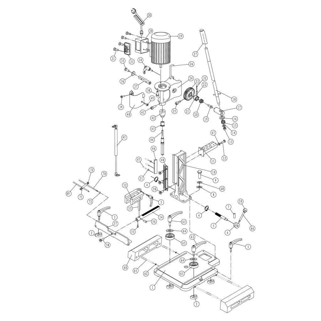 Model 34255 Benchtop Mortiser Rikon Power Tools