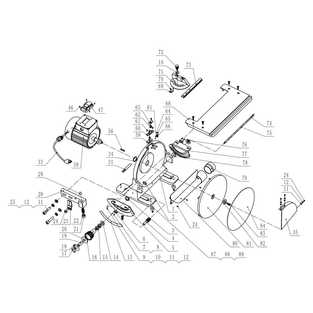 Model 51200 12″ Benchtop Disc Sander Rikon Power Tools