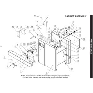 Model 25-216H:  16″ Helical Planer/ Jointer Parts