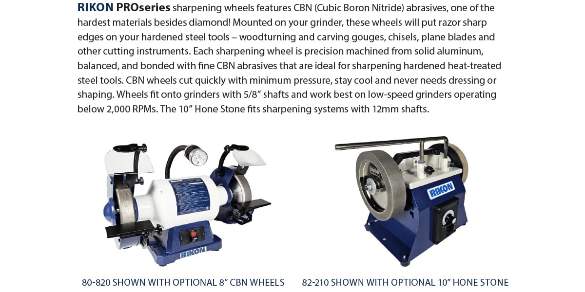 CBN Wheels - Rikon Power Tools
